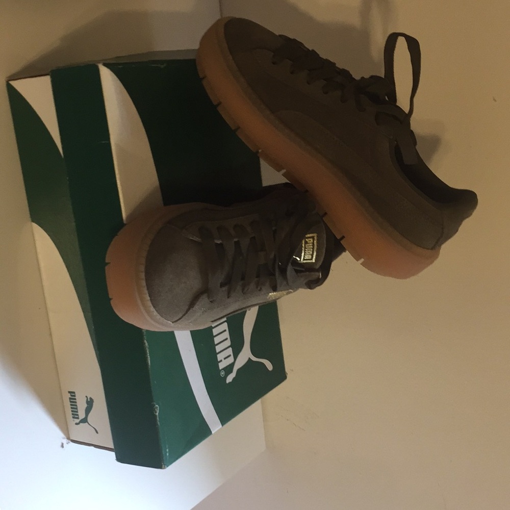Puma suede platform sneakers